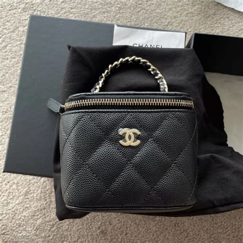 small chanel vanity bag|chanel mini vanity bag price.